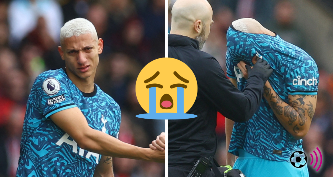 Spurs: Richarlison leaves St Mary’s pitch in tears